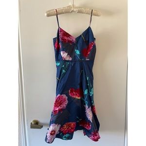 Navy floral dress
